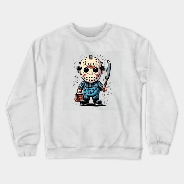 cute mad jason chibi Crewneck Sweatshirt by Aldrvnd